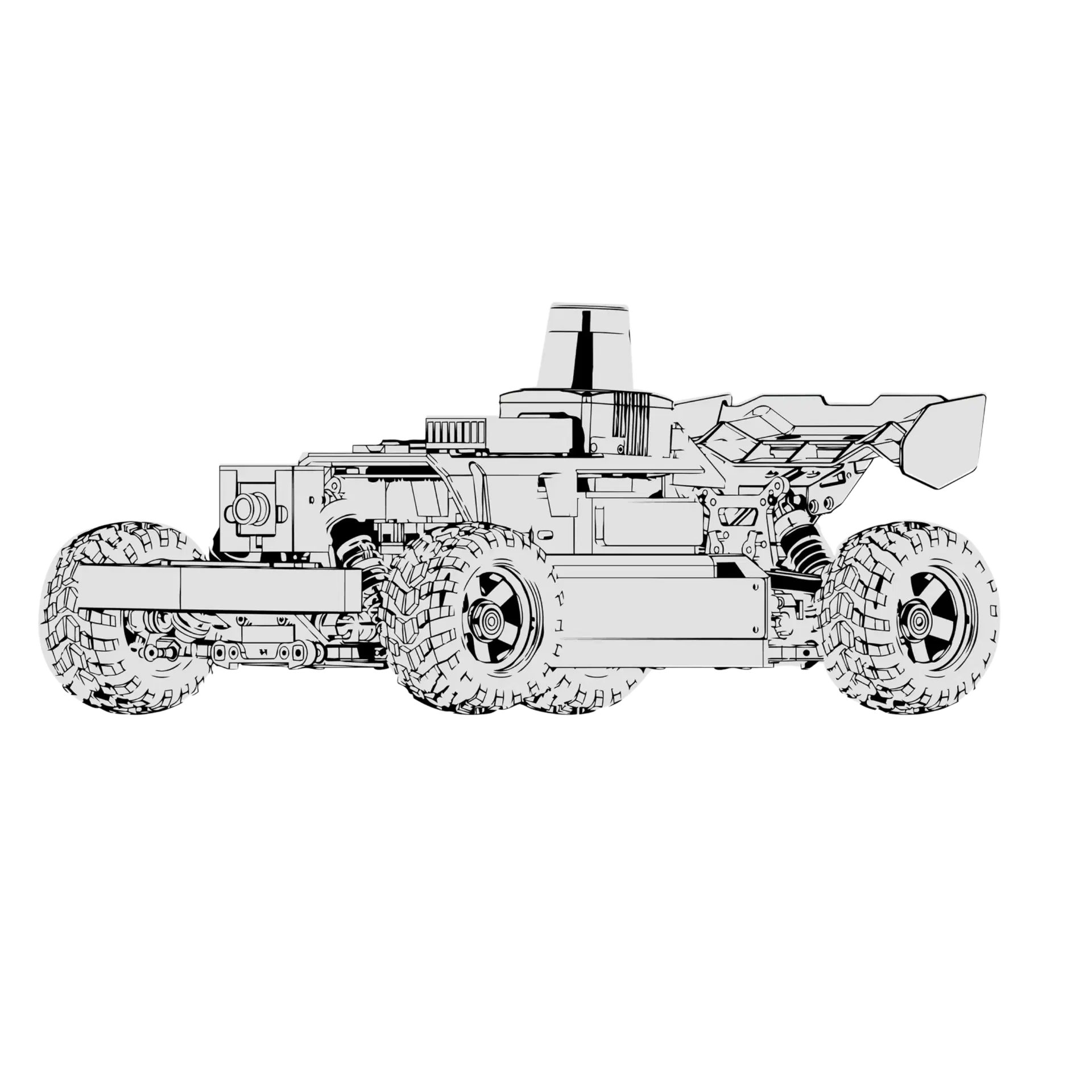 NeoRacer Line Art