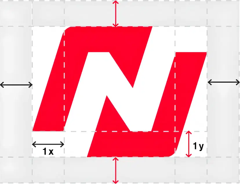 Icon spacing diagram