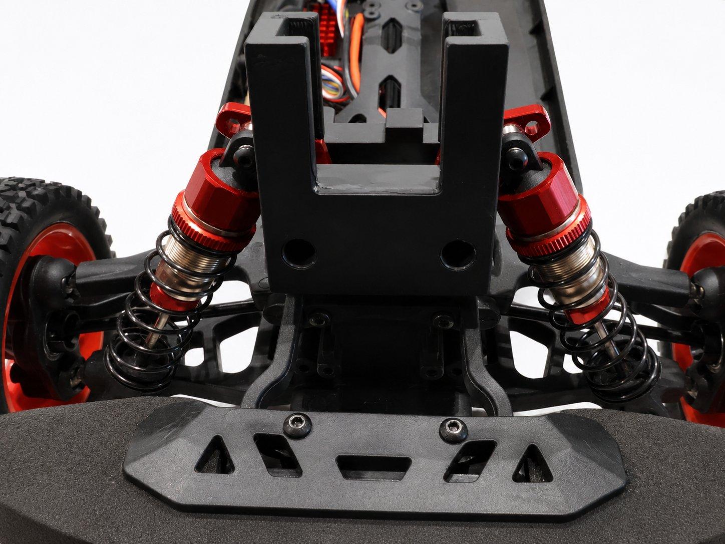 The empty camera bracket on the front end, open side facing forward