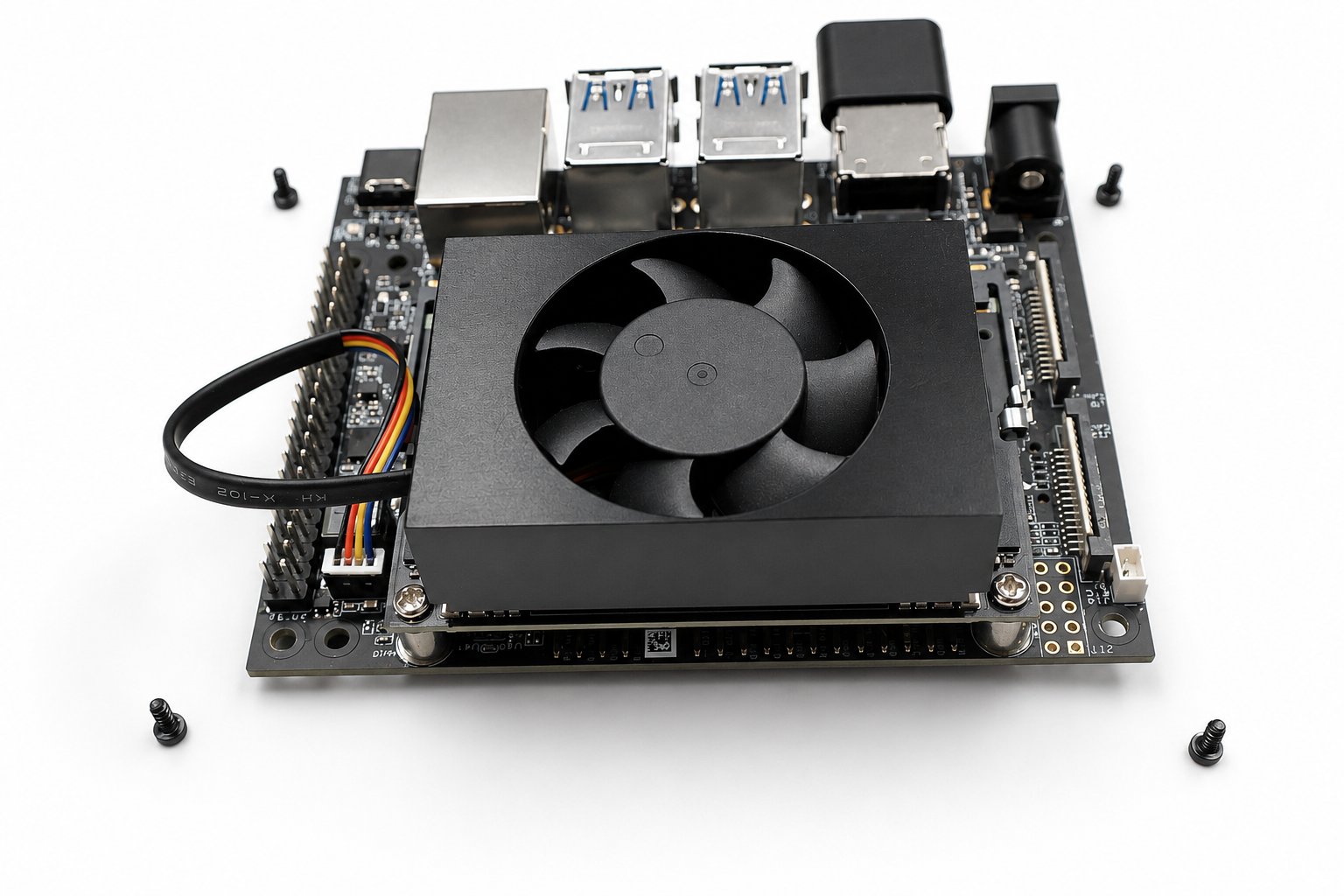 The Nvidia Jetson on the car, which broadcasts its own access point